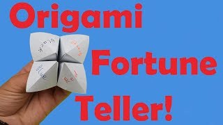 How to Fold an Origami Fortune Teller  How to Use it [upl. by Damon841]