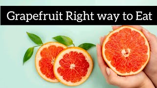 Grapefruit Right way to eatbenefits 🍊 subscribe and like reeb basry official ❣️🫰 [upl. by Yovonnda]