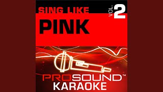 Glitter In The Air Karaoke Instrumental Track In the Style of Pink [upl. by Julina]