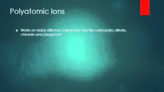 Polyatomic Ions NEW [upl. by Cummins]