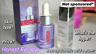 Loreal Hyaluronic Acid Serum REVIEW  Loreal Micro Essence [upl. by Udela]