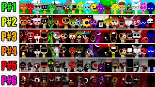 Incredibox Sprunki All Characters of Phases 16  New Mod Together Characters [upl. by Koeppel]