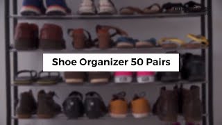 InnovaGoods Home Organize Shoe Rack 50 Pairs [upl. by Kcirtapnhoj]