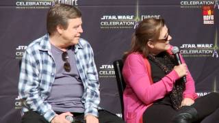 Mark Hamill amp Carrie Fisher  Star Wars Celebration Europe  press conference 2013 [upl. by Eittah]