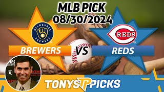 Milwaukee Brewers vs Cincinnati Reds Pick Game 1 83024 MLB Predictions [upl. by Mochun]