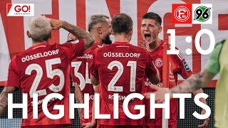 HIGHLIGHTS  Fortuna Düsseldorf vs Hannover 96 10  Spitzenreiter [upl. by Marley]