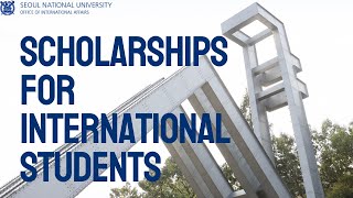 Scholarships for international students studying in Korea [upl. by Eenahs]