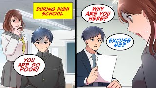 My former high school classmate who made fun of me came to the job interview Manga Dub [upl. by Yelroc]