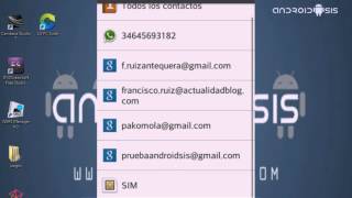 Opciones de visualización de los contactos en Android [upl. by Itsur]