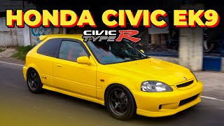 Review Mobil Langka JDM Honda Civic EK9 Type R  Ferio buntung kuning Modifikasi [upl. by Konstantine538]