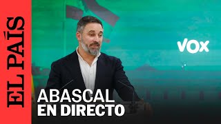 DIRECTO  Rueda de prensa de Santiago Abascal  EL PAÍS [upl. by Ahsram299]