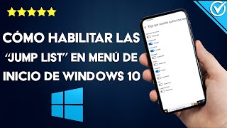 ¿Cómo habilitar las Jump List en el menú de inicio de mi PC WINDOWS 10 [upl. by Mable356]