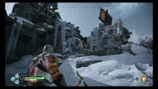 God of War PS4 Gameplay Puerta Rúnica Cadáver de Thamur Midgard [upl. by Leuas711]