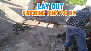 LAT OUT SA FLOORING AT PAG PANTAY NG LUPA SA BAHAY NG MAG ASAWANG SENIOR [upl. by Melar]