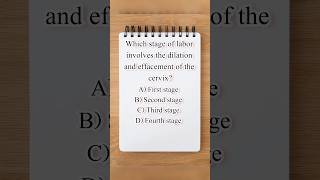 Mcqs about labor and delivery  Female delivery  Dilation of cervix  Vaginal delivery  Delivery [upl. by Carol]