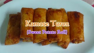 Kamote Turon Sweet Potato Roll [upl. by Nolyat971]