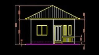 BEST TUTORIAL IN CREATING ELEVATION DRAWINGS in AutoCAD  Part 3 of Design 1 [upl. by Deerdre354]