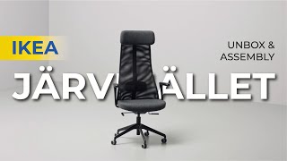 IKEA JÄRVFJÄLLET Office Chair 2023 Unboxing and Assembly ASMR [upl. by Bikales546]