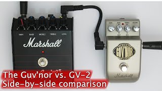 Marshall The Guvnor  GV2 Guvnor Plus Comparison [upl. by Sremmus]