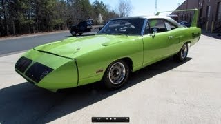 1970 Plymouth Road Runner Superbird Start Up Exhaust and In Depth Review [upl. by Enidaj173]