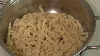 Spaetzle Basic german everyday cooking video recipe littlegasthaus [upl. by Ninos]