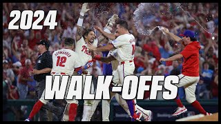 MLB  WalkOffs of 2024 [upl. by Ilek]