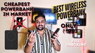 Best MagSafe Power Bank for iPhone Android All Devices  Sasta Masala Without Wire Powerbank viral [upl. by Edmund]