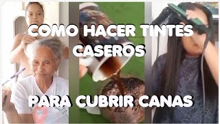 como hacer tintes caseros efectivos para cubrir canas canas beautiful reels instagram [upl. by Barbette]