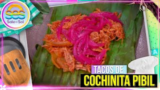 Tacos de Cochinita Pibil con Ingrid Ramos  Cocina Delirante en Sale el Sol [upl. by Lizned444]