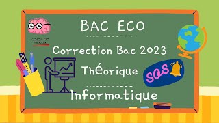 Bac Eco amp Gestion  Correction Epreuve Principale 2023 كيفاش تضمن عشرين في الأنفو [upl. by Deloris]