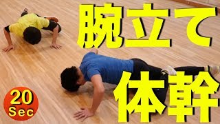 体幹に効く腕立て伏せ４分間トレーニング【トバにしの動画】 [upl. by Baggs706]