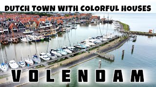 Captivating Aerial Views of Volendam  The Netherlands  Travel Guide 4K [upl. by Pickard]