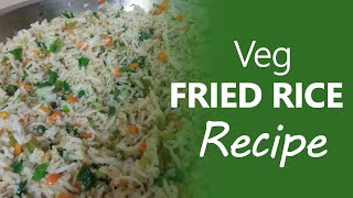 Easy Homemade Veg Fried Rice Recipe [upl. by Downe]