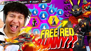 Free Fire But Late Red Bunny Bundle Opening 🤪 Tonde Gamer [upl. by Annohsak]