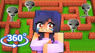 APHMAU SURVIVE In TALKING ALIEN MAZE  Minecraft 360° [upl. by Stephenie]