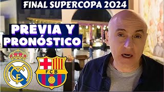 REAL MADRIDBARCELONA FINAL SUPERCOPA 2024 PREVIA Y PRONÓSTICO CLAVES Y PERSONAJES [upl. by Russi]