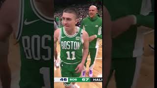 Peyton Pritchard Hits a CRAZY HalfCourt Buzzer Beater to put the Celtics Up Big at Halftime [upl. by Philips]