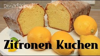 Zitronen Kuchen 🍋 saftig fluffig WAHNSINNIG Einfach amp Lecker [upl. by Cummine189]