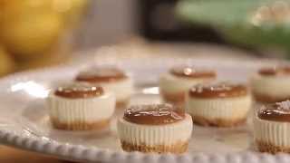 Salted Caramel Cheesecake Minis Recipe  PHILADELPHIA Cream Cheese [upl. by Annaek]