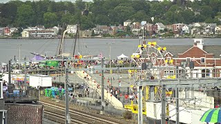 EarthCam Live New London CT  Sailfest Fireworks [upl. by Marchese]