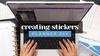 CREATING LIST STICKERS IN CANVA How to Make Printable Stickers for Your Planner or Journal [upl. by Ainaj517]