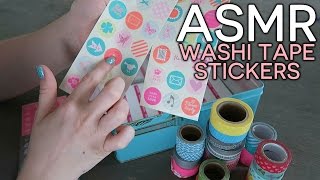 ASMR ❤ Washi tape  stickers  Beautygloss [upl. by Gennie]