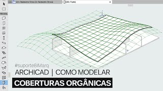 Como Modelar Coberturas Orgânicas no ARCHICAD [upl. by Atiluap]