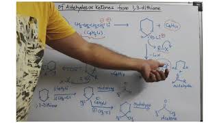 Preparations of aldehydes and Ketones from 13dithiane [upl. by Farver434]