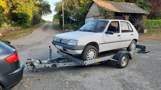 test treuil et méthode de chargement voiture sur plateau bref jai échoué 😅 [upl. by Nonnac952]