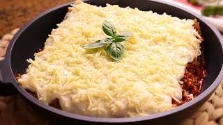 Lasaña de Carne con Queso y Bechamel súper Deliciosa sin Horno  Hecha en Sartén [upl. by Mayberry894]