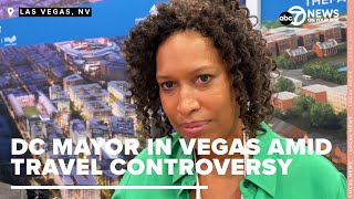 DC Mayor Muriel Bowser in Las Vegas amid concerns over travel expenses [upl. by Ocire]