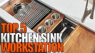 Top 5 Best Workstation Kitchen Sink 2023  A Buying Guide [upl. by Eilitan]