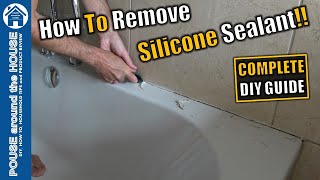 How to remove silicone sealant DIY guide Removing old sealant beginners guide Silicone removal [upl. by Amathiste]