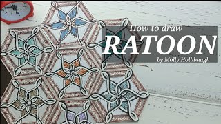 How to draw RATOONzentangle젠탱글 [upl. by Quita]